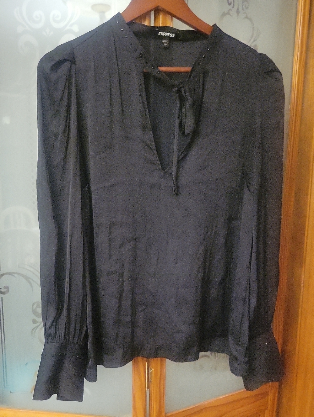 Black Silky Express Top Worn Once